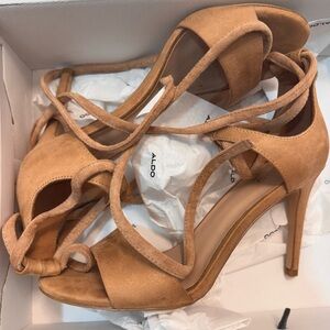 Aldo Women's Camel Strappy Heels